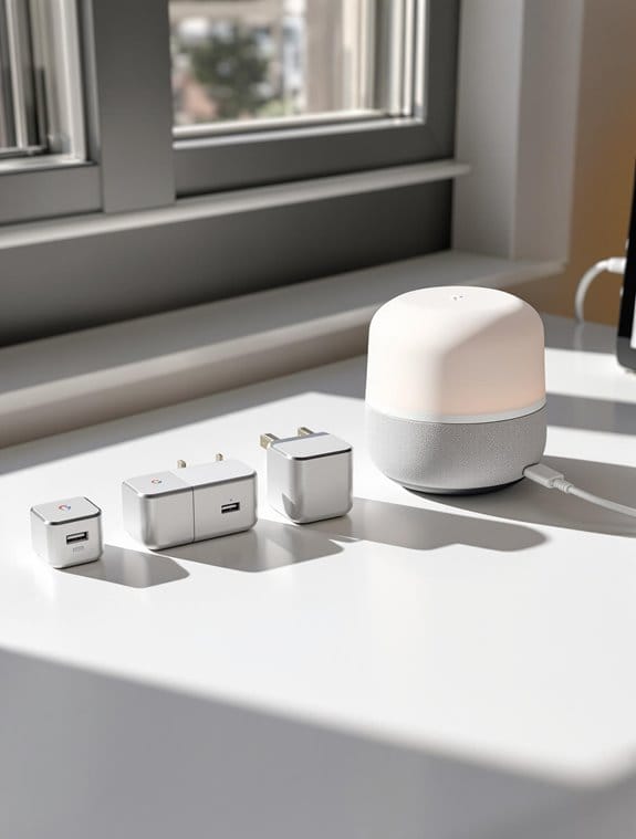charger selection for google home mini