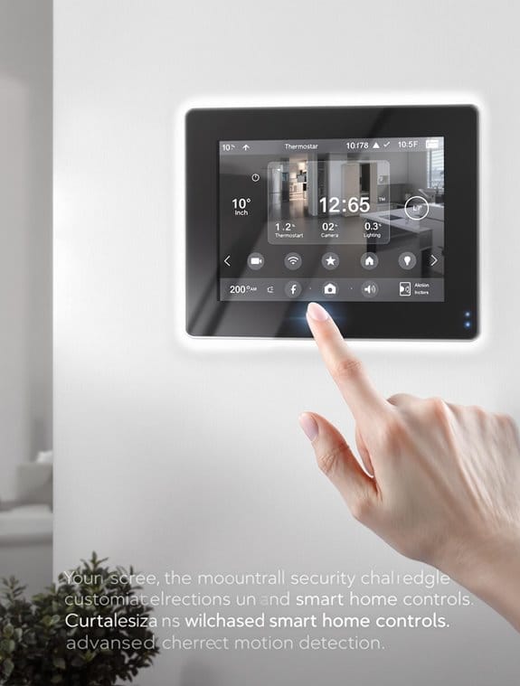 home automation touch screen considerations